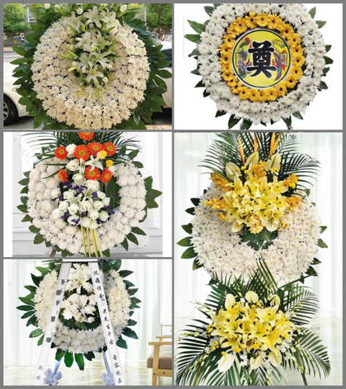 山东莱芜莱城区张家洼街道李家镇村花圈速递